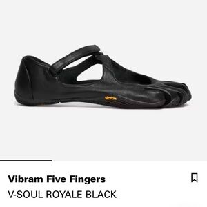 Vibram Black Leather FiveFingers V-Soul Royale